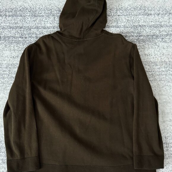 Vintage Ralph Lauren jeans co. Army green zip up hoodie sz XL grunge 90s - Picture 2 of 7